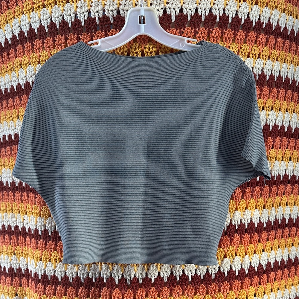 Elegant Gray Women's Crop Top